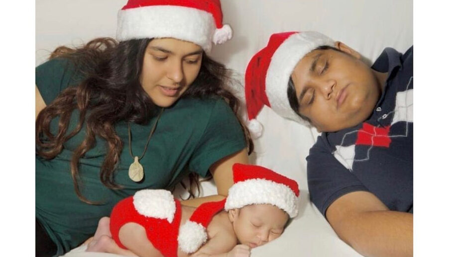 [Rare Picture] Taarak Mehta Ka Ooltah Chashmah fame Nidhi Bhanushali aka Sonu and Kush Shah aka Goli's cute adorable moment with a baby