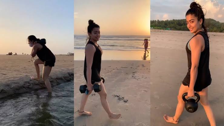 Rashmika Mandanna unseen beach photos for fans 1