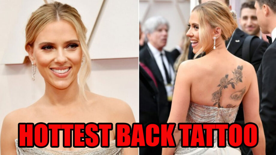 Scarlett Johansson's hottest back tattoo that will make you go crazy 3