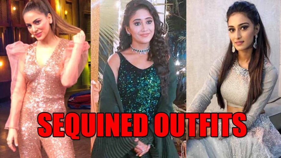 Shraddha Arya Vs Shivangi Joshi Vs Erica Fernandes: Fashion photos in sequin outfits
