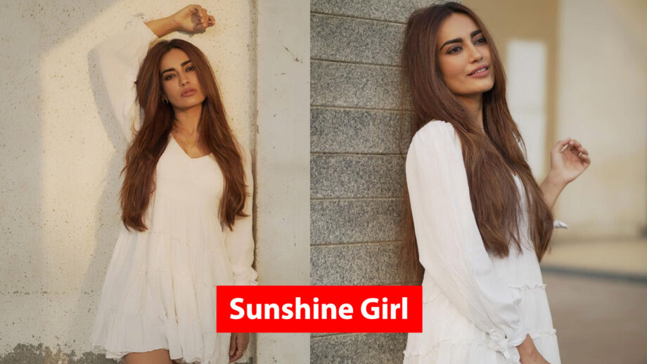 [Sunshine Girl] Naagin fame Surbhi Jyoti looks like a princess in white dress