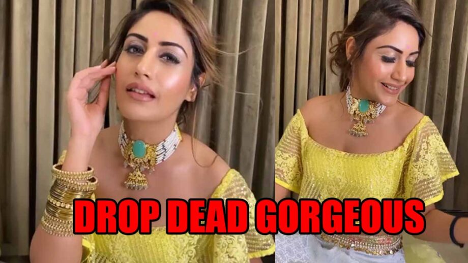 Surbhi Chandna Looks Drop Dead Gorgeous In Lehenga With Off Shoulder Flare Blouse; See Latest Photoshoot