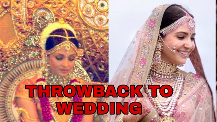 Throwback To The Wedding Looks Of Aishwarya Rai Bachchan and Anushka Sharma 12