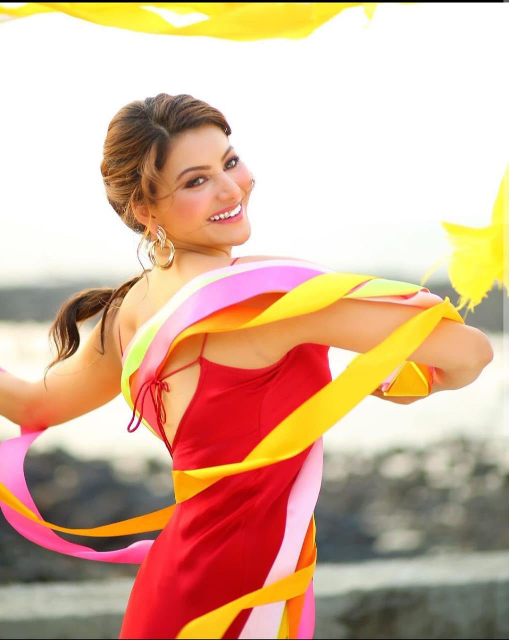 Urvashi Rautela's Hottest Red Spaghetti Dress Is Something To Die For