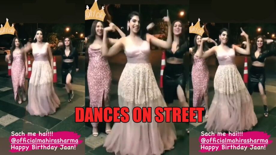 Watch Video: Shraddha Arya, Mahira Sharma and Anjum Fakih dance on the street