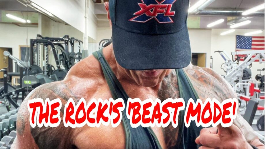 Workout Goals: Dwayne Johnson aka The Rock flaunts his 'beast mode' physique, fans go crazy