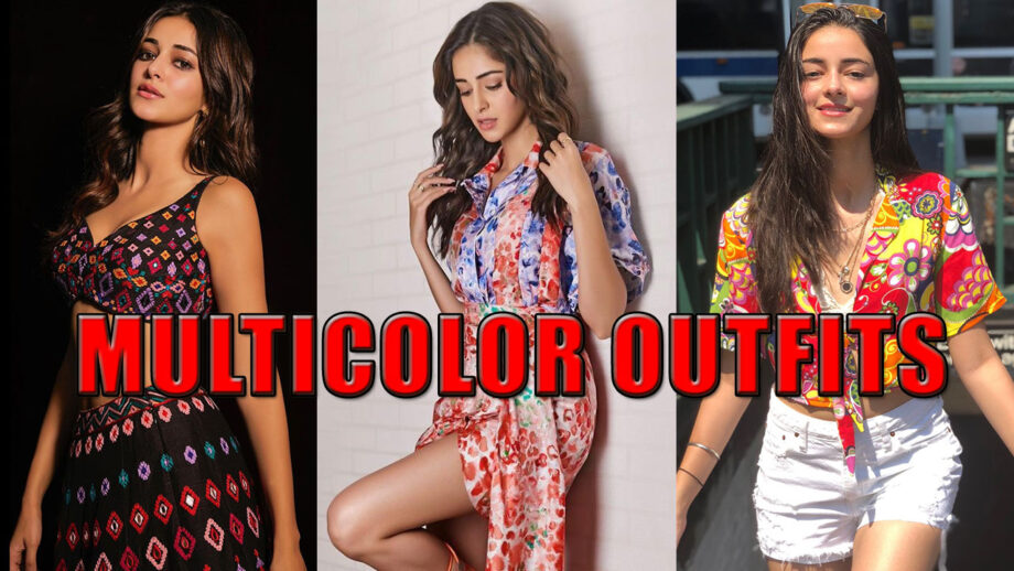 8 Times Ananya Panday Crossed Limits For Multicolour Outfits