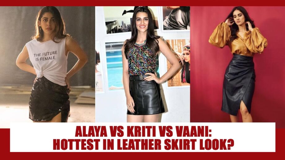 Alaya F & Kriti Sanon To Vaani Kapoor: Actress Who Can’t Get Enough Of Leather Skirt Look 4