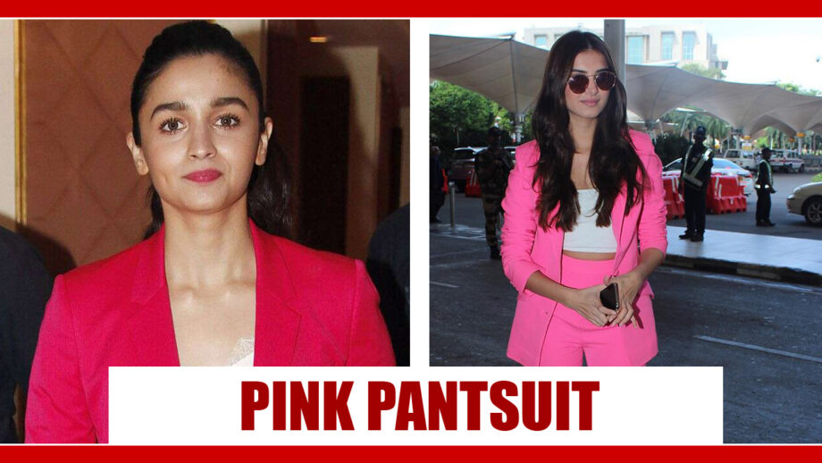 Alia Bhatt Or Tara Sutaria: Who Donned the Pink Pantsuit Better? 2