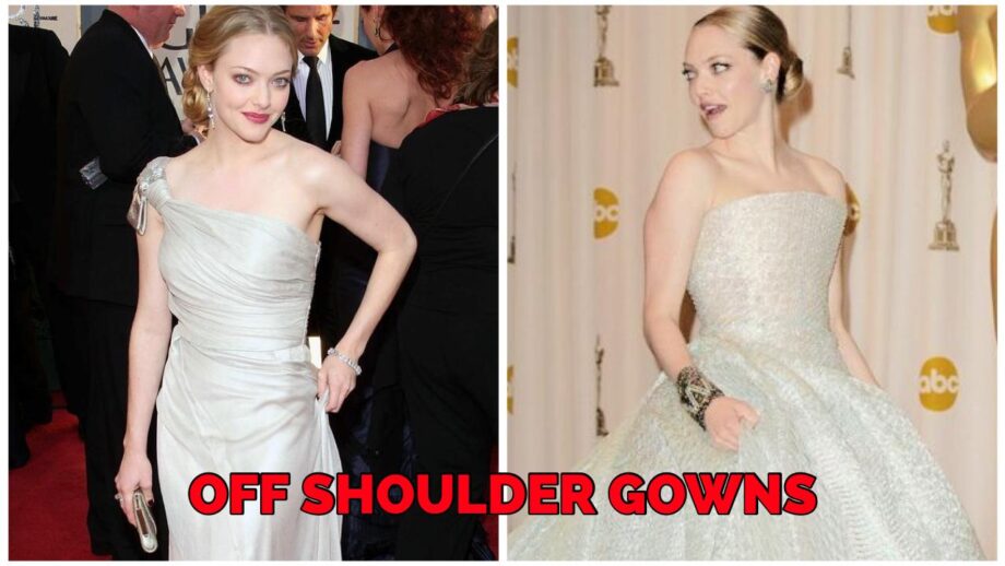 Amanda Seyfried's Top 3 Hottest Off-Shoulder Gowns You Must Have In Your Wardrobe