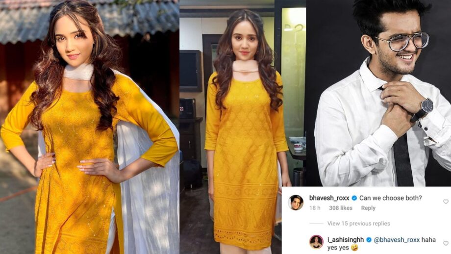Ashi Singh stuns in yellow salwar suit, Bhavesh Balchandani falls in love with her look 2