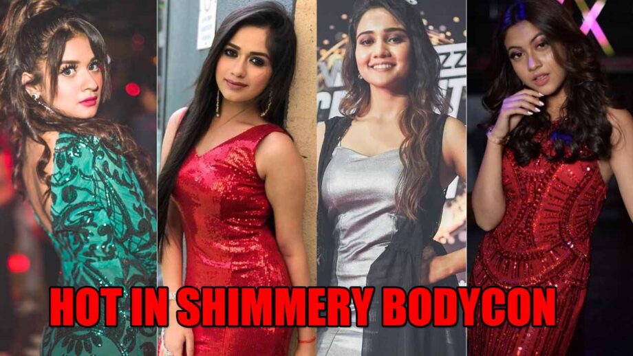 Avneet Kaur Jannat Zubair Ashi Singh Reem Shaikh Hot In Shimmery Bodycon Dresses 