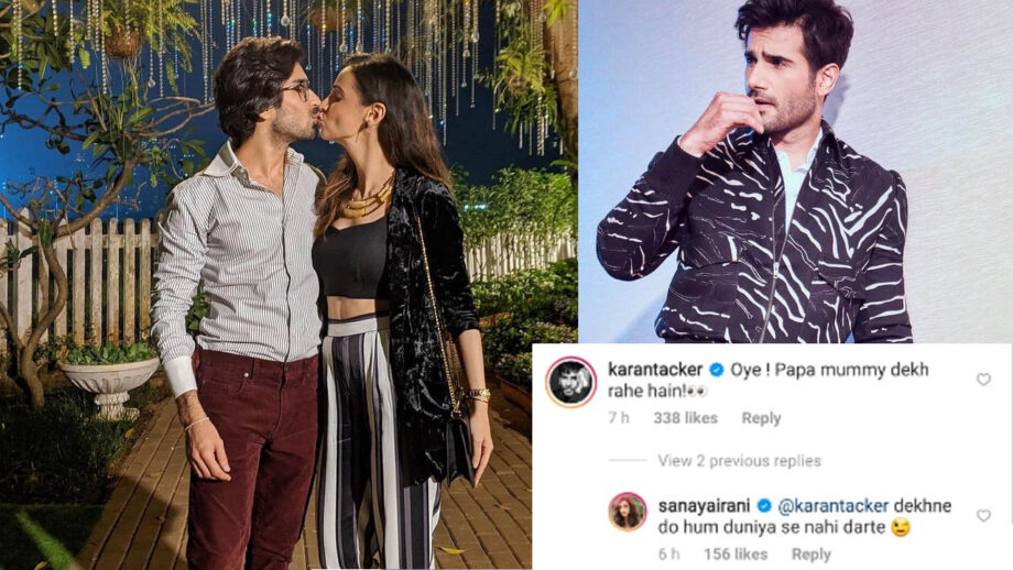 [Back to back kisses] Sanaya Irani and Mohit Sehgal kiss in public, Karan Tacker says 'Papa Mummy dekh rahe hain'