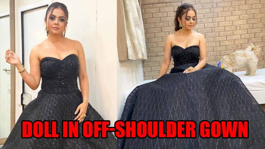 Bahu goes bold: Devoleena Bhattacharjee looks like a doll in latest off-shoulder gown