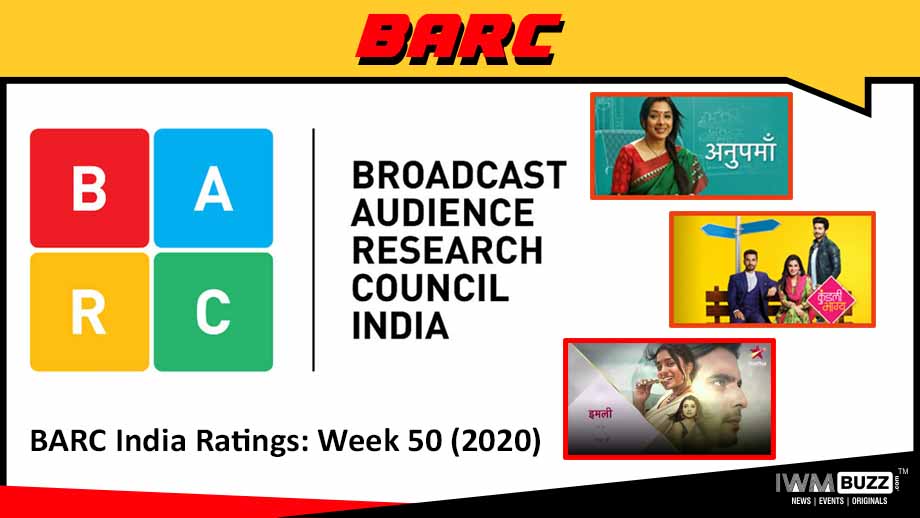BARC India Ratings: Week 50 (2020); Anupamaa, Kundali Bhagya, Imli continue to rule