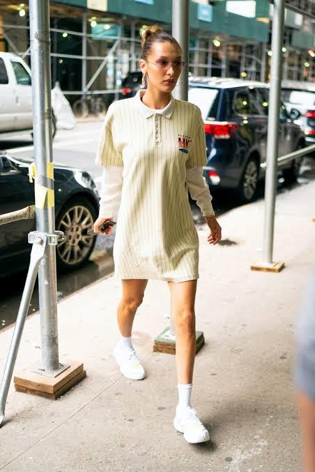 Bella Hadid Ruling The Oversized Dresses Like A Boss. What Do You Think? - 4