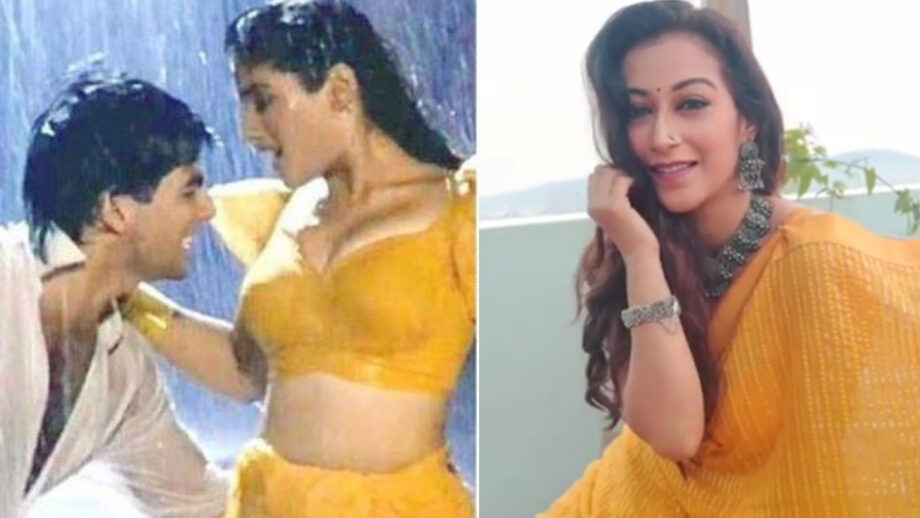 Bhabhi Gets Filmy: TMKOC's Sunayana Fozdar does a Raveena Tandon, dances on Tip Tip Barsa Paani