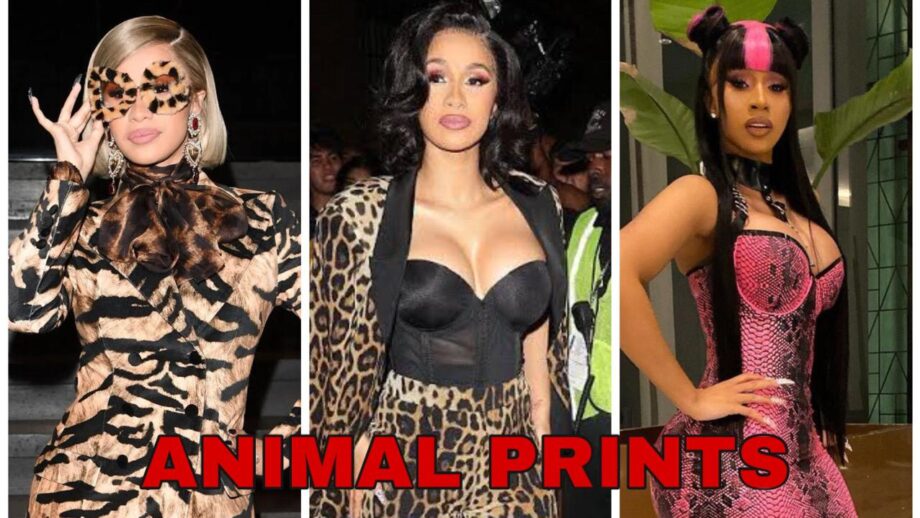 Cardi B Looking Drop Dead Gorgeous In Animal Print Outfits
