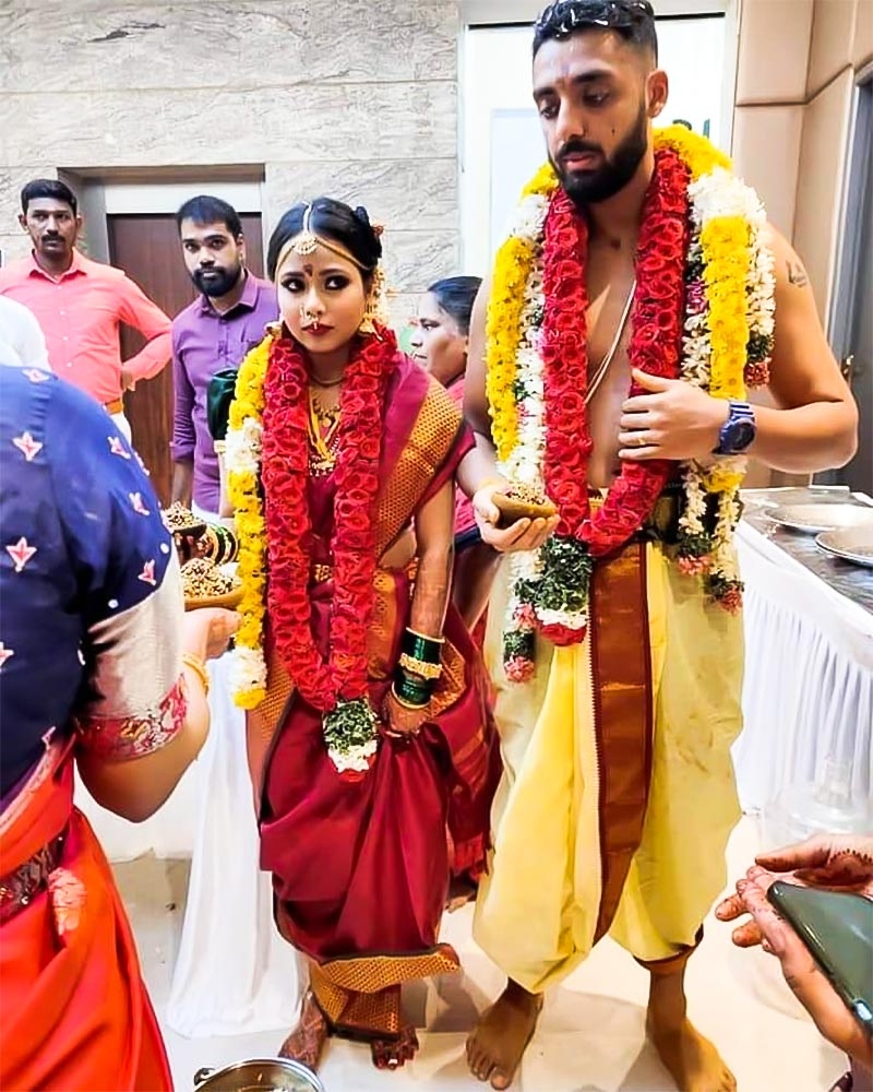 CONGRATULATIONS: KKR spinner Varun Chakravarthy ties the knot with long-time girlfriend in Chennai 1