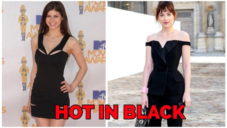 Dakota Johnson Or Alexandra Daddario: Who Has The Hottest Attire In Black?
