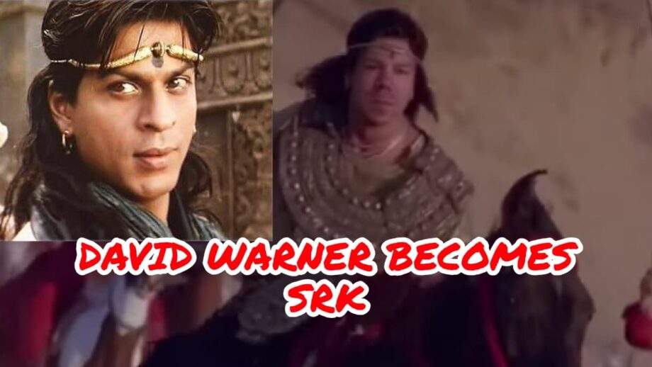 David Warner does a Shah Rukh Khan from Asoka movie, fans can't stop laughing