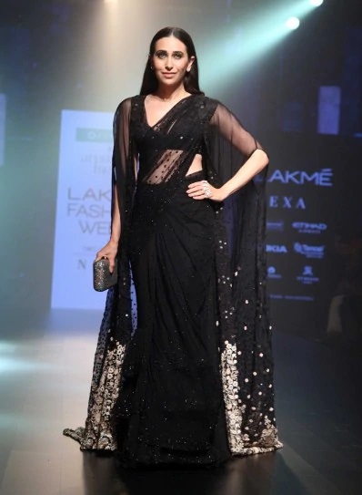 Deepika Padukone, Katrina Kaif, Karisma Kapoor: Which Diva Has The Hottest Look In Black Sheer Blouse? 10