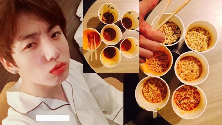 [IN VIDEOS] BTS Jungkook And His Love For Ramyeon 7