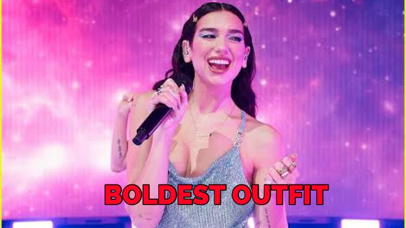 Dua Lipa Boldest Outfits On Sets Of Music Awards 2020 5