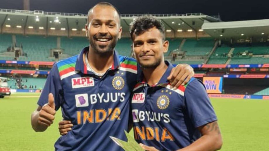 Have A Look At Hardik Pandya's Beautiful Gesture As He Hands Over His MOTS Trophy To T. Natarajan: Says You Deserve It Bhai 