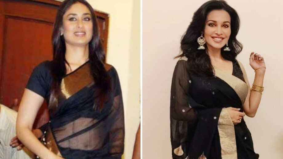 Have A Look At Sexy Flora Saini As She Styles Like Kareena Kapoor In Black Saree | IWMBuzz
