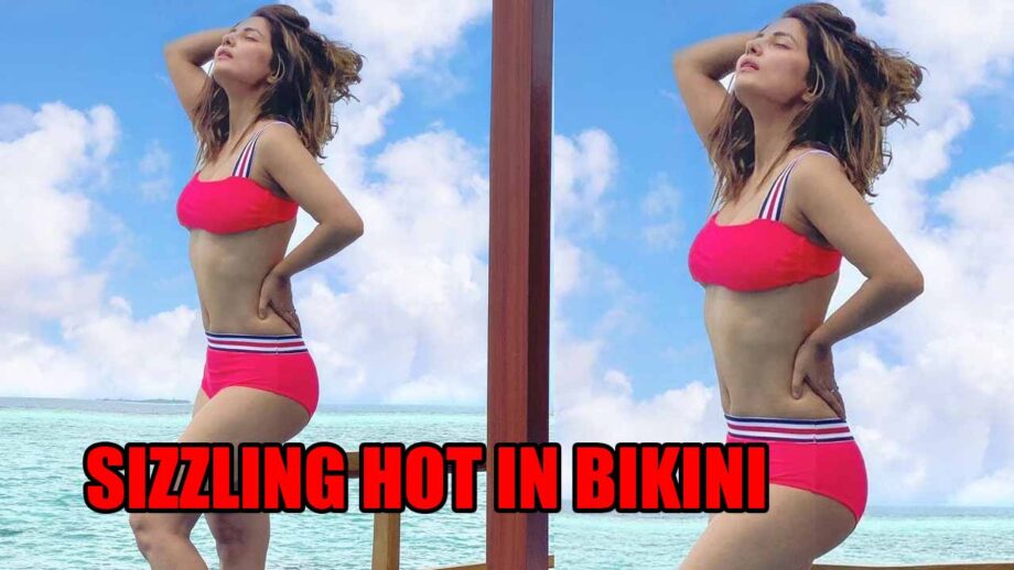 Hina Khan's latest sizzling hot picture in pink bikini raises heat