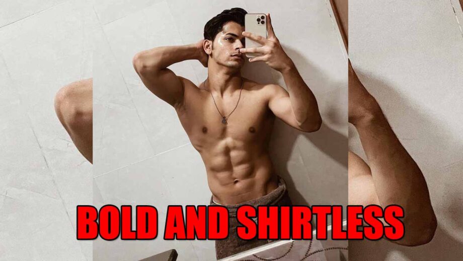 Hot body selfie: Siddharth Nigam aka Aladdin goes bold and shirtless inside bathroom