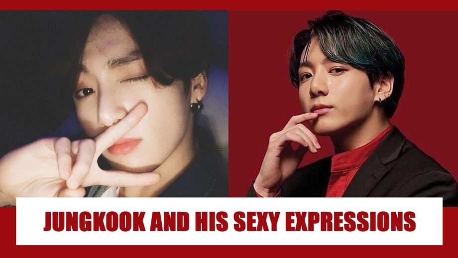 Jungkook and his sexy expressions to make you sweat