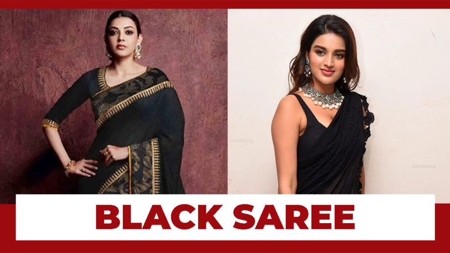 Kajal Aggarwal Or Nidhhi Agerwal: Whose Black Saree Look Do You Want To Steal?