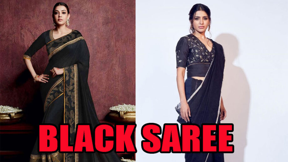 Kajal Aggarwal Or Samantha Akkineni: Who Is The Hottest Wife In Black Saree? 4