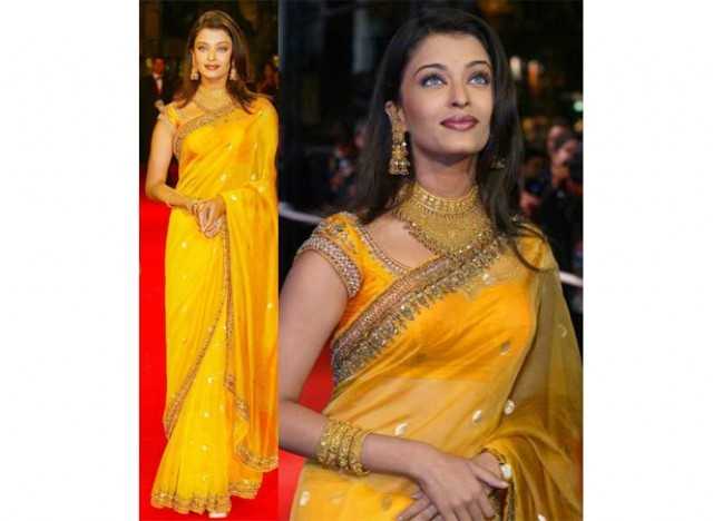 Kareena Kapoor, Aishwarya Rai Bachchan, and Bipasha Basu: Hottest Actresses In Yellow Saree - 3