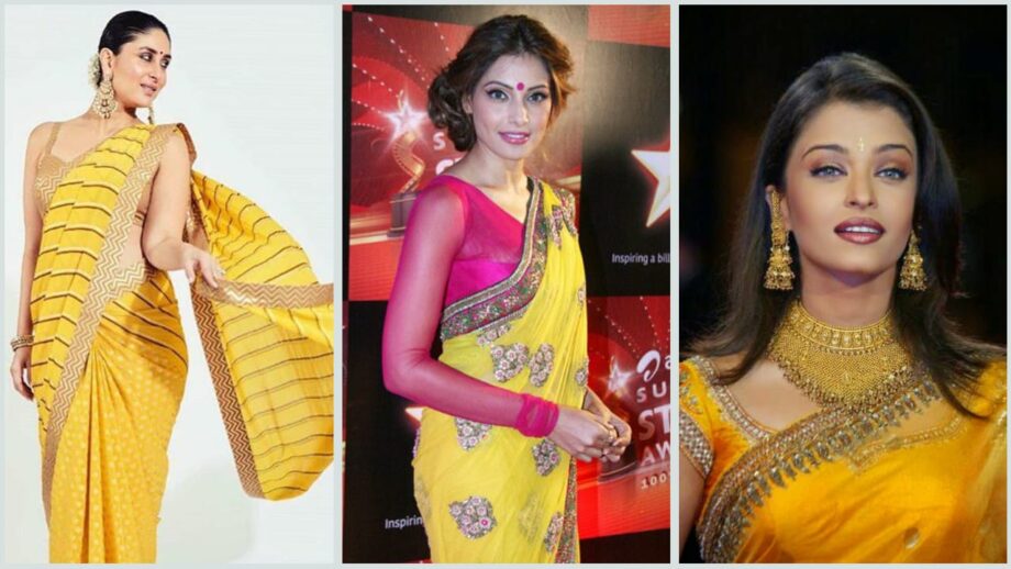 Kareena Kapoor, Aishwarya Rai Bachchan, and Bipasha Basu: Hottest Actresses In Yellow Saree