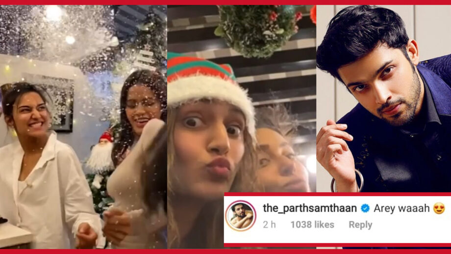 Kasauti Romance: Erica Fernandes parties with her friends on Christmas, Parth Samthaan says 'Aree Waah'