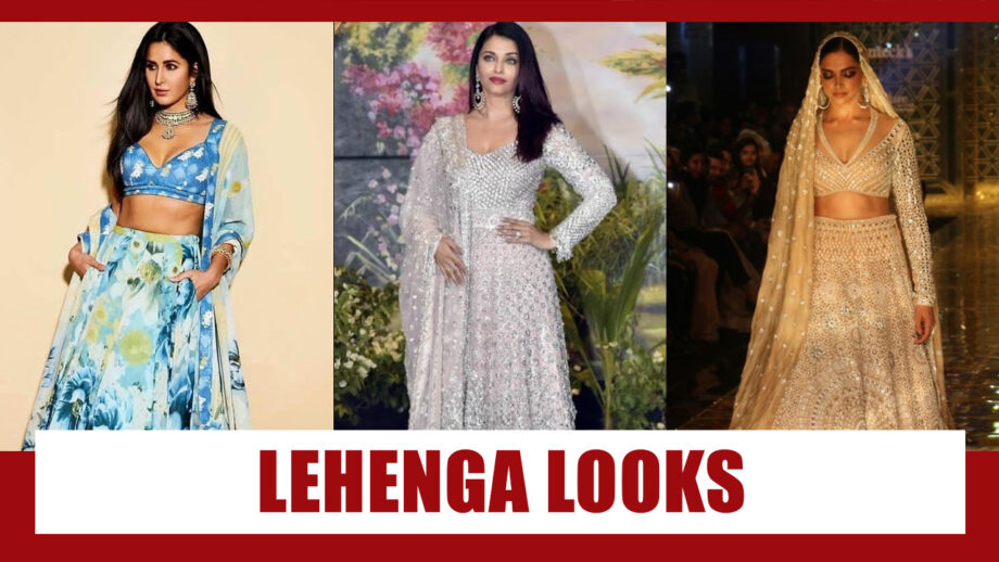 Katrina Kaif, Aishwarya Rai Bachchan, Deepika Padukone: Best Lehenga Looks To Light Up Your Festive Season 6