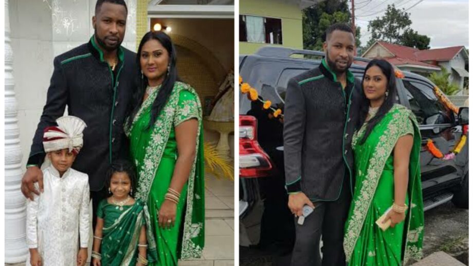 Kieron Pollard And Family Dress In Traditional Indian Attire: Have A Look At The Family 4