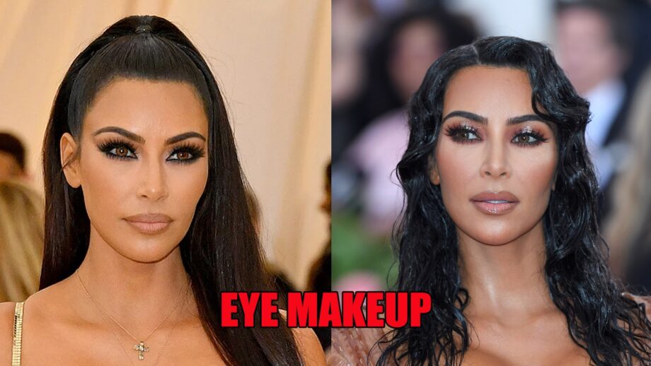 Kim Kardashian And Her Shimmery Eye Makeup 5