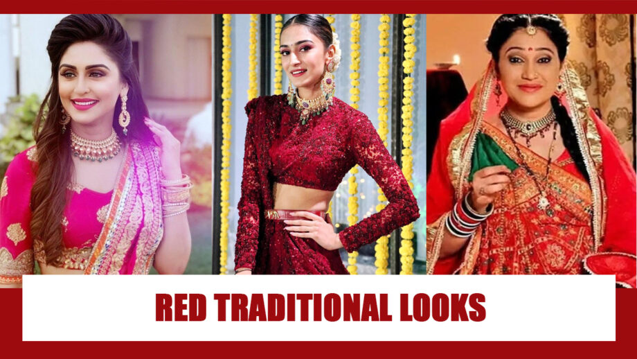 Krystle D’Souza, Erica Fernandes, Disha Vakani: Gorgeous In Red Traditional Wear 7