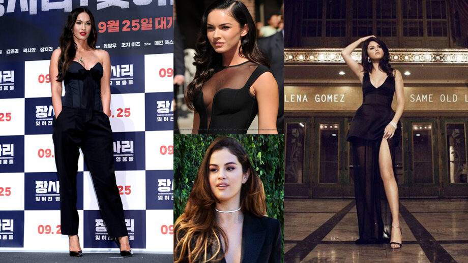 Love Wearing Black? Take Some Inspirational Tips From Megan Fox And Selena Gomez's Black Outfits