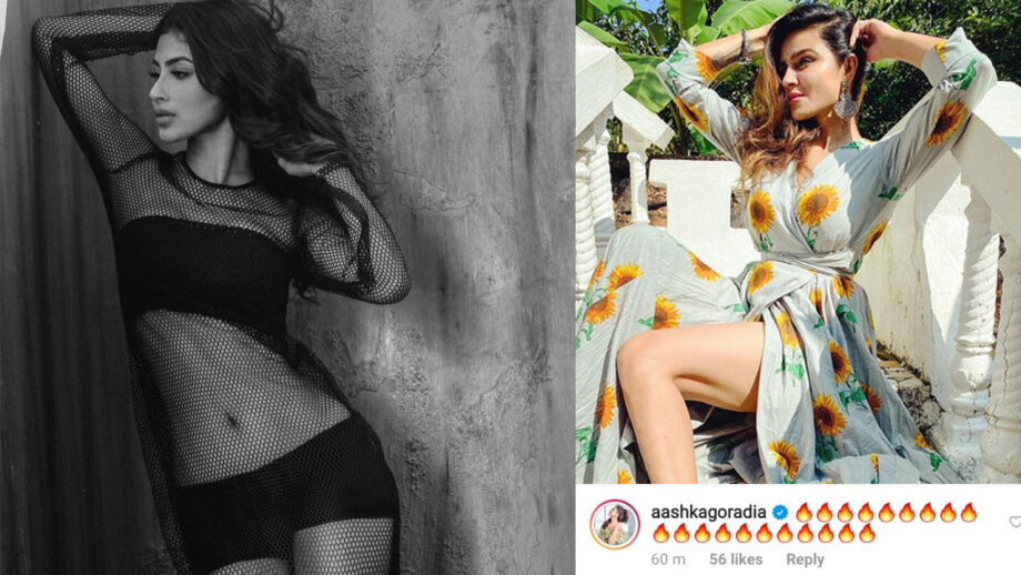 Mouni Roy sizzles internet in latest transparent black outfit, Aashka Goradia finds it super-hot