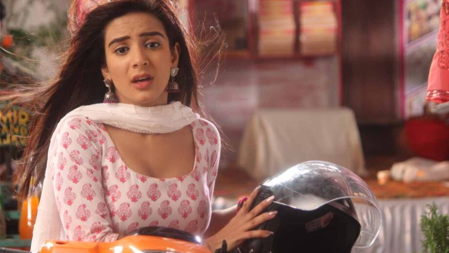 Nikki Sharma learns to ride a scooty on the sets of Brahmarakshas 2