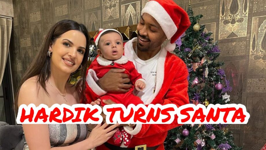 Oh So Adorable: When Hardik Pandya turned Santa Claus for wifey Natasa Stankovic and baby Agastya