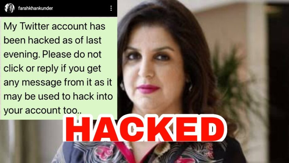 OMG: Farah Khan's Twitter account hacked, issues warning for fans 1