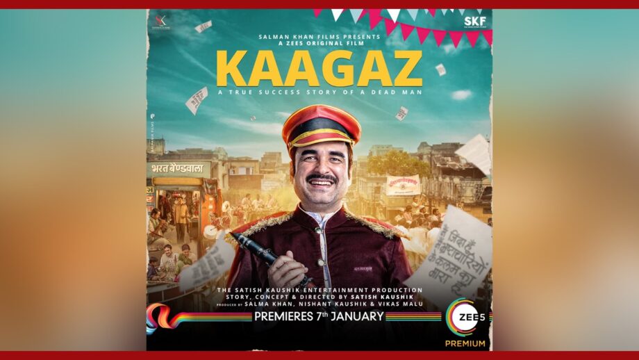 Pankaj Tripathi wows as the lead hero in latest poster of ZEE5 original film ‘Kaagaz’