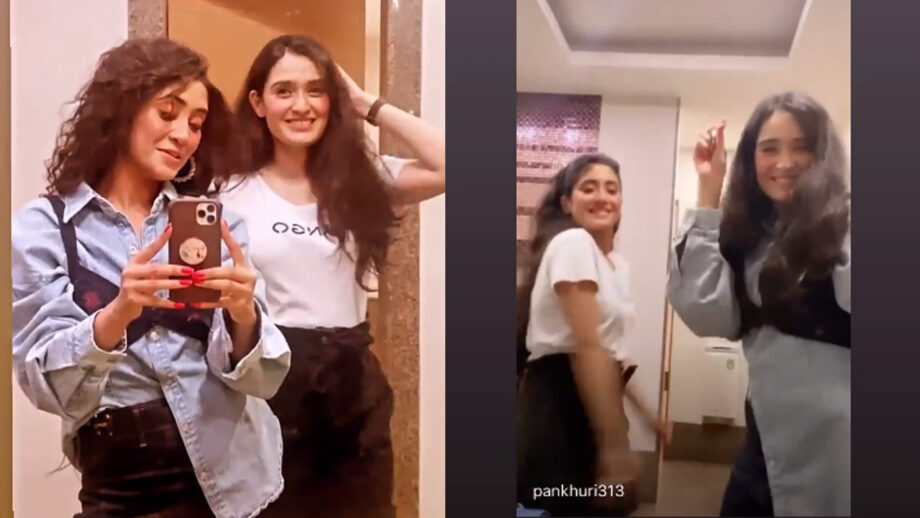 Private Washroom Selfie Video: Shivangi Joshi and Pankhuri Rode have crazy fun together