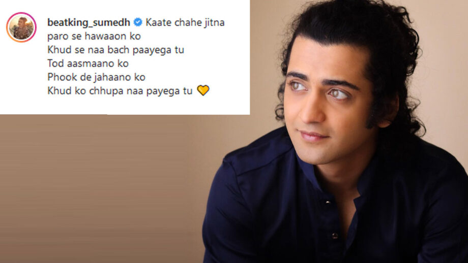 RadhaKrishn fame Sumedh Mudgalkar shares cool photo with philosophical quote, fans love it
